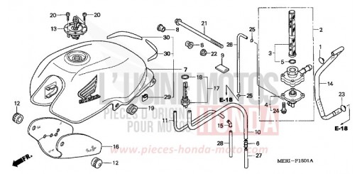 RESERVOIR A CARBURANT (CBF600N/NA) CBF600N4 de 2004